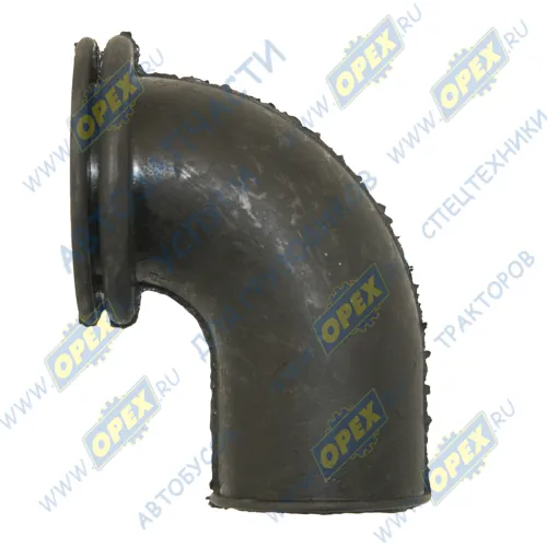 64221-5208066 Шланг (патрубок) кривой (1 изг.) ф30х40 L=120 с буртом ф53 бачка омывателя МАЗ БРТ1