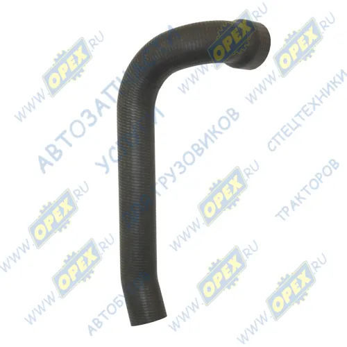 33098-1303025 Шланг (патрубок) кривой (3 изг.) ф38х48/ф50х60 L=550 радиатора отводящий нижний ГАЗ-3308,3309 (дв.ЯМЗ-534); РТИ БРТИ1
