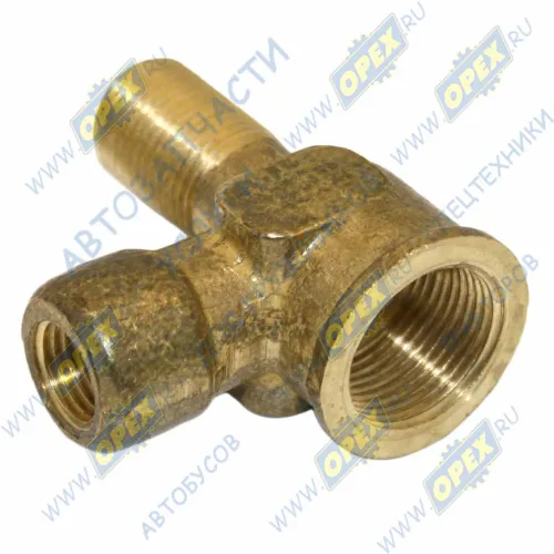 403082-01 Фитинг Тройник Рнаруж=М16х1,5/Рвнутр=М12х1,5/М22х1,5 L=50х60; (тормозной камеры) ВИПРА