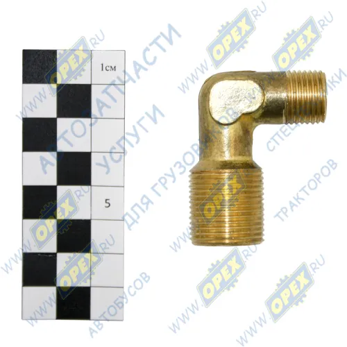 402741-01 Фитинг Угольник Рнаруж=М16х1,5/М22х1,5 L=49х38 тормоза МАЗ ВИПРА