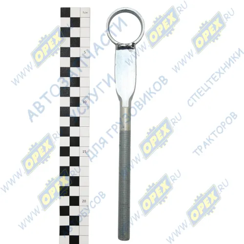 54401-1302121 Тяга крепления радиатора МАЗ (растяжка, L=230; ф12; М12х1,5 Р=110, 1отв.ф33) Волмет1