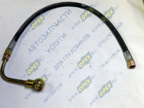 33106-3408161 Шланг нагнетательный ГУР (ГАЗ-33106,Валдай) ВД ф18 L=760 Г=М16+К19/под штуцер ф18, фитинг 90 гр. ГАЗ