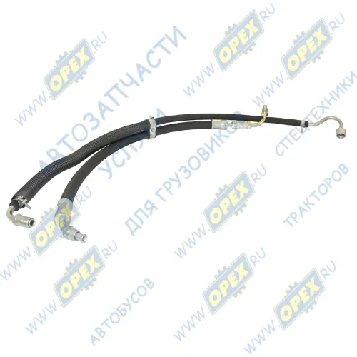 33081-3408140 Шланг МБС ГУР ф12 L=1170 угол ш12/ на кронш. 1- с угловой трубкой сливной и нагнетательный ГАЗ-33081,Садко ГАЗ