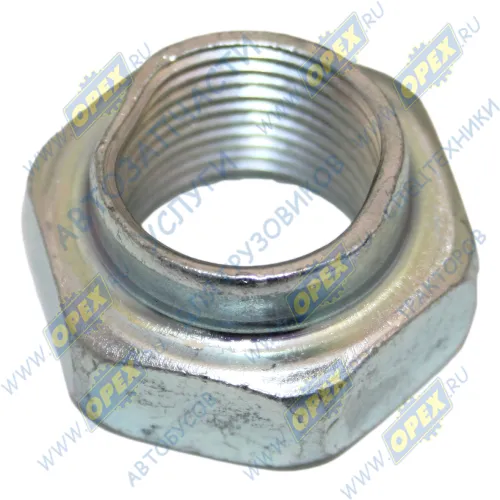 853528 Гайка DIN7967 М20х1,5 h=16 К=30 (самостопор.)(на фаркоп) (с буртиком) ГАЗ