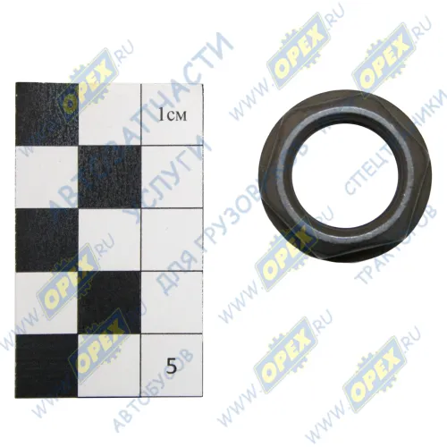 РР10002720 Гайка DIN6923 M18x1,5 h=10 К=24 фланцевая соединительного фланца масляного насоса высокого давления Газель Некст дв.G21 ГАЗ1