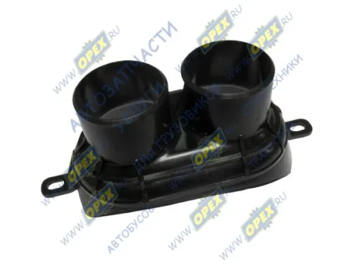 330242-1109194 Патрубок (ПВХ) ф50/ф50; L=150 S=90 h=60 воздушного фильтра подводящий дв. 560 (196х41х44) ГАЗ