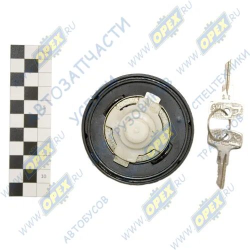 11.1103010 Пробка (крышка) топливного бака ф78 h=23 с ключом ГАЗ-3110,31105,Волга; черная ГАЗ2