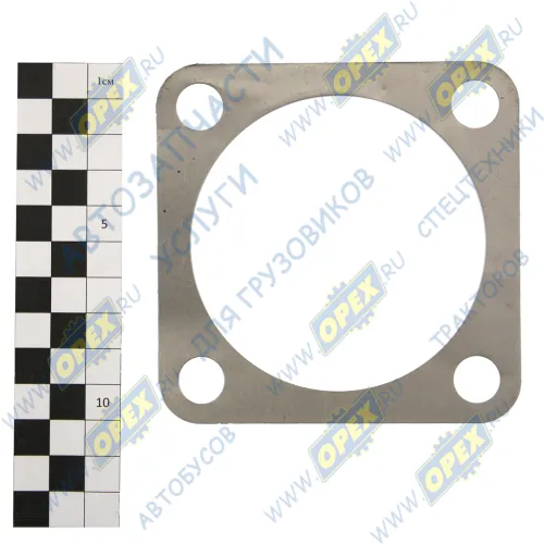 66-2304028 Прокладка регулир. (сталь) 100х100; фвнутр=80; 4отв.ф13; 0,1мм поворотного кулака S=(кол-во по п ГАЗ