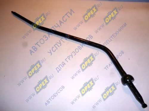 3307-1702120 Рычаг переключения передач КПП 4-ступ. (ГАЗ-3307,3308) L=800 L1=85 фшара=43 кривой (700х0х0) L=805 ГАЗ