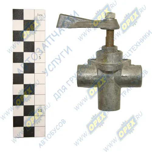 Г-66-71-1104160 Кран тройной ПП8-Т Рвнутр=М16х1,5/М16х1,5/М16х1,5 (переключения баков) (80х55х97) ГАЗ1