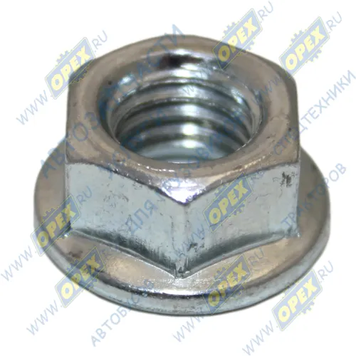 4599551-821 Гайка ГОСТ-8918 М10х1,5 крепления удлинителя рамы Газель; h=10 К=15 фланцевая ГАЗ