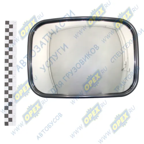 САКД.458201.060 Зеркало боковое КАМАЗ,МАЗ широкоугольное сферическое (250х180) без обогрева (дополнит.) ГАЗ