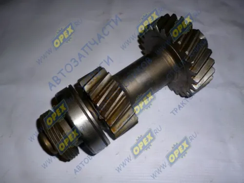 33027-1802084-01 Вал промежуточный РК раздаточной коробки Газель,Соболь полный привод (221х0х0); в сборе с шестерней и подшипником ГАЗ