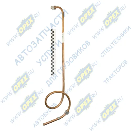 3309-3506196 Трубка (медь) ф12; L=1245 Г=М18+К22/Г=М18+К22 от компрессора к соединительной муфте ГАЗ1