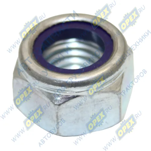 292218-51 Гайка DIN985 М18х2,5 нейлоновым кольцом; (DIN 985 8-A3L) болта переднего амортизатора ГАЗон Некст с нейлон.кольцом ГАЗ