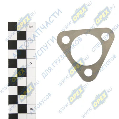 33027-2304032 Прокладка регулировочная (сталь) ф62х62х0,1; фвнутр=34; 3отв.ф9 крышки фланца передней ступицы Газель полный привод ГАЗ