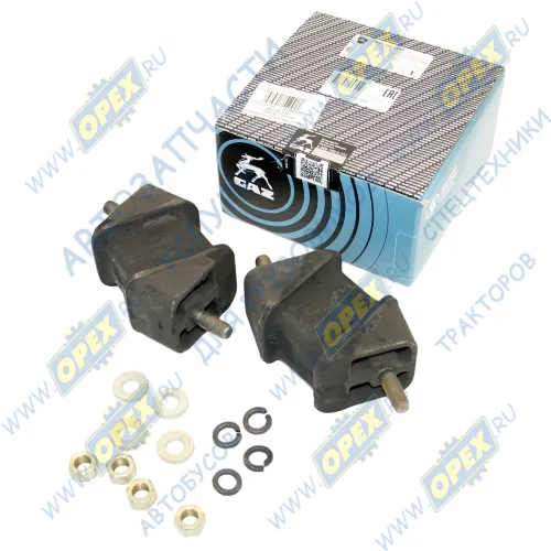 3306-1001800 Подушка двигателя передняя (резина+металл) ГАЗель,ГАЗ-3306,3309,Валдай,Садко,Штайер,Крайслер (Евро-3) 77х100х60 2шпильки М12х1,5; (комплект 2шт) ГАЗ