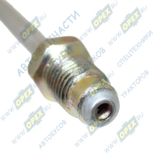 3302-3506035-40 Трубка (сталь) ф5; L=690 Ш=М10+К12/Ш=М10+К12 от тройника к лев.задн.тормозу(разн.изгиб) ГАЗ1