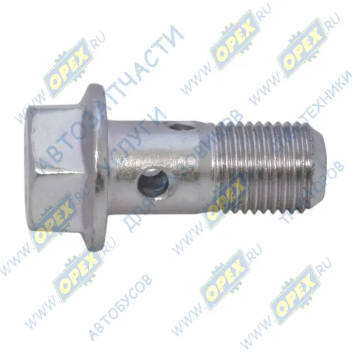 Р700002388 Болт-штуцер С/И М10х23х1 Р=13 К=13 2 скв.отв. фланцевый впускного маслопровода турбонагнетателя Газель Некст дв.G21 ГАЗ1