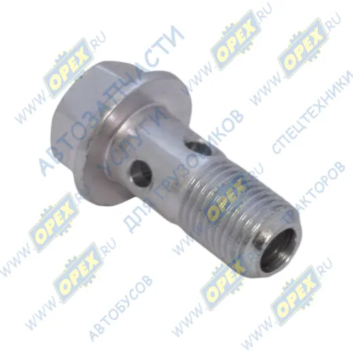 Р700002388 Болт-штуцер С/И М10х23х1 Р=13 К=13 2 скв.отв. фланцевый впускного маслопровода турбонагнетателя Газель Некст дв.G21 ГАЗ