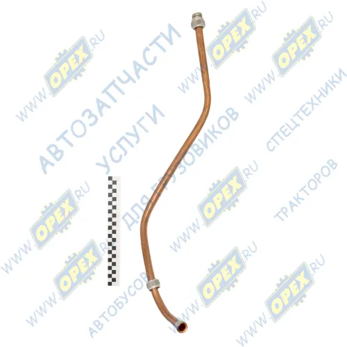 33104-3506206 Трубка (медь) ф18; L=900 Г=М27+К30/Г=М27+К30 от штуцера к воздухоосушителю (682х200х135) ГАЗ1