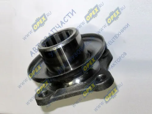 53-2201100 Фланец L=60; квадрат.фланец 4отв.ф12, 10шлиц., хвостовика моста карданного вала с отражателем ГАЗ-53,66,3308,3309,33104,Валдай ГАЗ