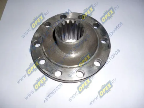 66-02-2304091 Фланец ф155; внутр.шлиц=16; h=65; 10отв.ф14/3отв.М8х1,25 ведущей ступицы переднего колеса ГАЗ-66,3308,33081 ГАЗ