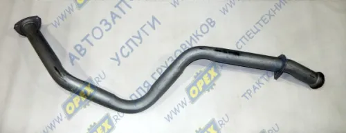 33104-1203010 Труба приемная ГАЗ-3310,Валдай L=1700 ф65 треуг.фл.3отв/треуг.фл.3отв S-образн.с фланцем (1261х438х326) ГАЗ