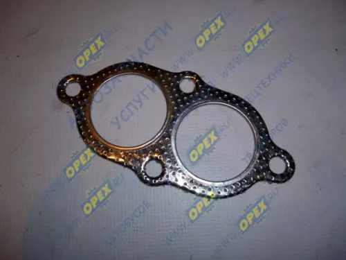 3302-1203240-01 Прокладка (м/асбест) приемной трубы Газель (дв.ЗМЗ-406,40522,40524) УАЗ Патриот (дв.ЗМЗ-409) С/Ф 82х165; фвнутр=51/51; 4отв.ф11 ГАЗ