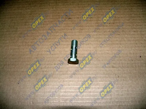 560.1118383 Болт-штуцер М12х38х1,5 Р=12 К=16/17 4отв ввертной перепускной, маслопровода двойной дв.560 (44х0х0) ГАЗ