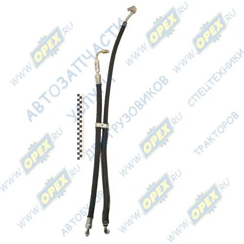 33081-3408140 Шланг МБС ГУР ф12 L=1170 угол ш12/ на кронш. 1- с угловой трубкой сливной и нагнетательный ГАЗ-33081,Садко ГАЗ1