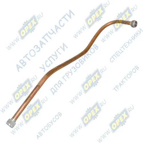 33104-3506206 Трубка (медь) ф18; L=900 Г=М27+К30/Г=М27+К30 от штуцера к воздухоосушителю (682х200х135) ГАЗ