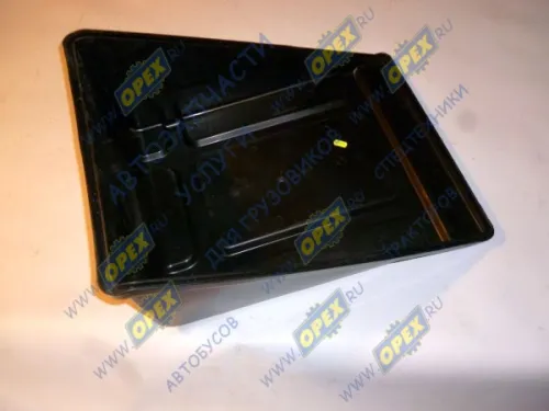 4301-3703086 Крышка аккумулятора (АКБ) ПВХ L=640х470х230 ГАЗ-3309,33081,33104,Валдай; с пластинами в сборе ГАЗ