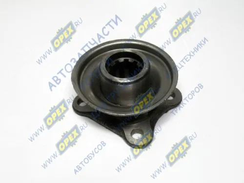 63-1802044-Б Муфта фланца первичного вала квадрат.фл 4отв.ф12 L=60 10шлиц (118х118х60) ГАЗ