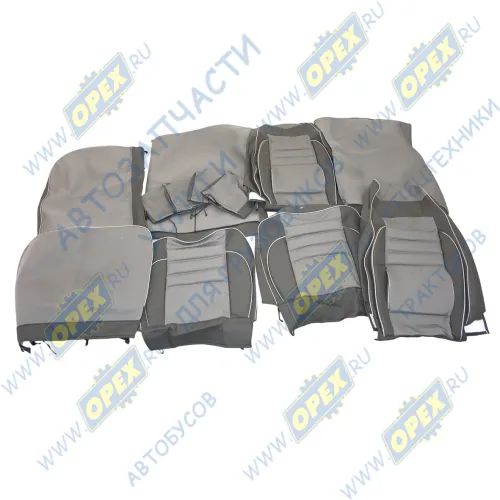 GO.9001063-02 Авточехлы сидений ГАЗ-33023,Газель Фермер 6 мест (комплект); жаккард, серые Газелист521