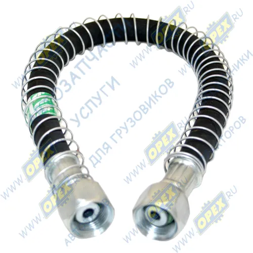 5549-3506187-02 Шланг тормозной МАЗ ф20 L=455 Г=М22+К27/Г=М22+К27; в пружине регулятор-ресивер Гарант-Авто