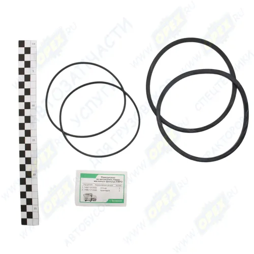 7406 -1017001 ЕВРО (ГА) РМК масляного фильтра Камаз ЕВРО (7406-1012083 + 7406.1012086)(2позиции, 4детали); (РТИ) черный Гарант-Авто1