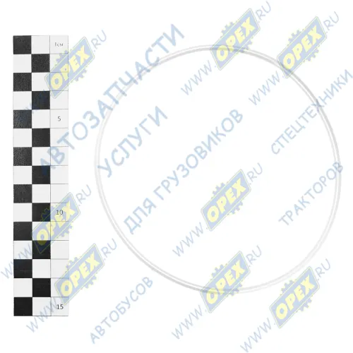 7406-1012083 Кольцо (РТИ) круг.сеч. 112-118-30 ГОСТ-9833-73 масляного фильтра, малое Камаз; (силикон,белое) Гарант-Авто