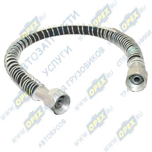 6422-3506085-01 Шланг тормозной L=605 ф20 Г=М22+К27/Г=М22+К27, задней камеры МАЗ РТИ, подводящий к влагоотделителю) Гарант-Авто
