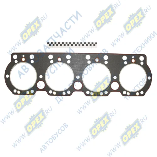 238-1003210 Прокладка (м/асбест) С/Ф; 230х825; 4отв.под гильзу ф150, ГБЦ нов.обр.; Н/О овал.отв. (с герметиком) ГБЦ