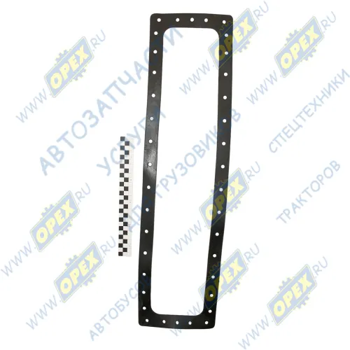 МО4У.13.118 Прокладка прямоуг. 180х700; 38отв.ф7, бака радиатора М04У.13.118, Т-4,ДТ-75 ГБЦ