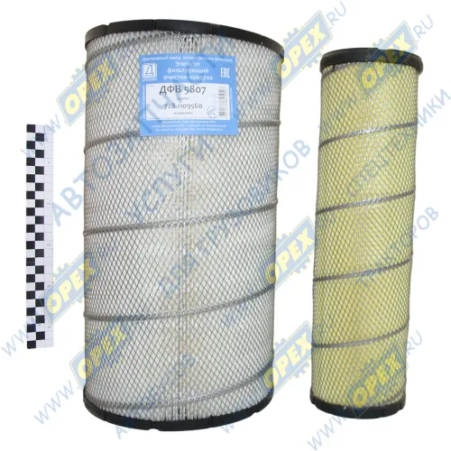ДФВ 5807 Фильтр воздушный КОМПЛЕКТ ф280, Н=527 КАМАЗ-5308 (дв.Cummins) ДЗАФ1