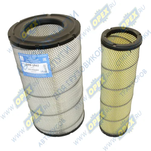 ДФВ 5807 Фильтр воздушный КОМПЛЕКТ ф280, Н=527 КАМАЗ-5308 (дв.Cummins) ДЗАФ