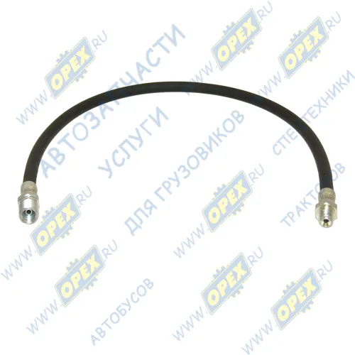 375-3506024-01 Шланг тормозной ф10 L=600 Ш=М16+К17/М12+К17 длинный ДЗТА
