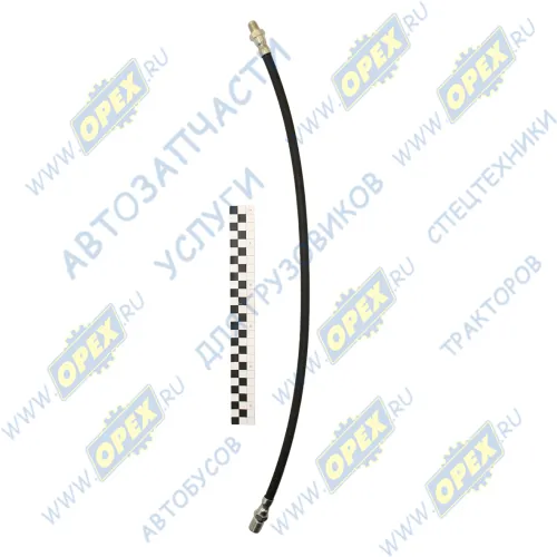 375-3506024-01 Шланг тормозной ф10 L=600 Ш=М16+К17/М12+К17 длинный ДЗТА1