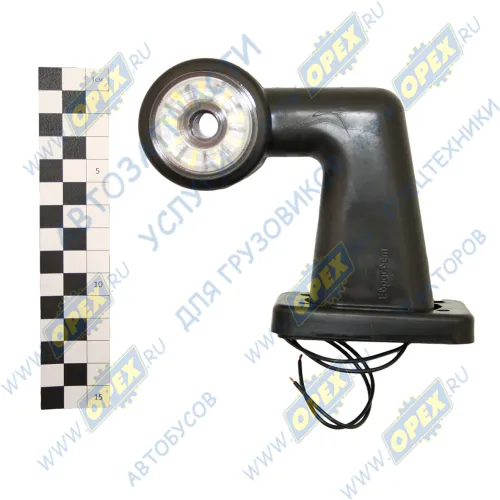 ГФ3.8 LED3-20 Фонарь габаритный (красно-белый) ф60 высота L=125 угол 90 градусов; б-кр. светодиод (солнышко) Евросвет1