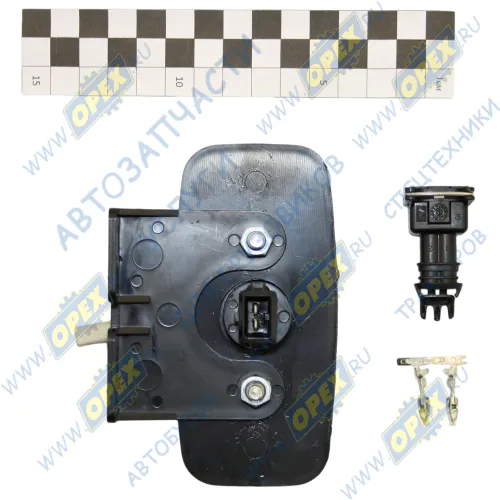 ГФ 1-25 К Фонарь габаритный оранжевый светодиод 12/24в (колодка плоская 2 клеммы АМР) крепеж шпильки; с кронштейном Евросвет2