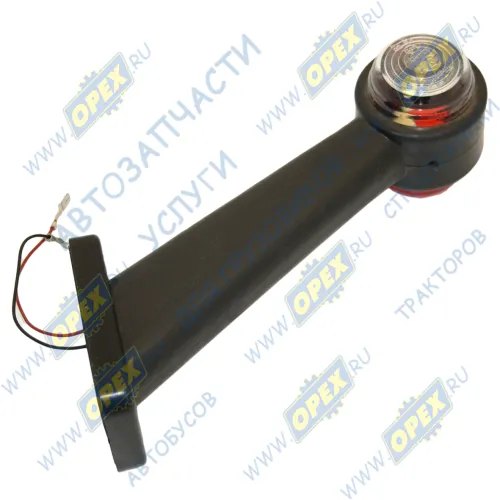 ГФ3.5-00 Фонарь габаритный (красно-белый) ф60 L=230; угол 45 градусов; ф60 L=230; угол 45 градусов красный/белый б/л Евросвет1