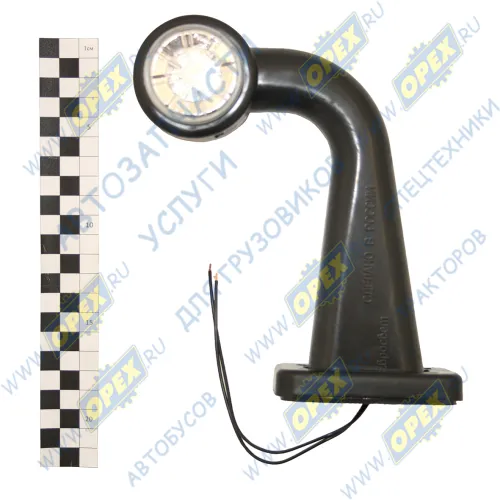 ГФ3.7 LED1-20 Фонарь габаритный (красно-белый) L=180 Г-образный; и контурный крас/бел (угол 90 градусов) высота L=183 светодиод.(хрусталик) Евросвет1