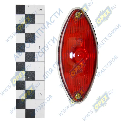 ГФ 2 К-LED Фонарь габаритный (контурный) овальный; 12/24В светодиод красный 105х48 Евросвет1